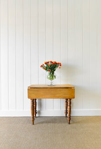 An English Country Pine Dining or Pembroke Drop Leaf Table