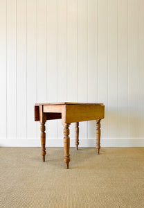 An English Country Pine Dining or Pembroke Drop Leaf Table