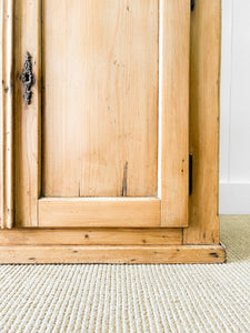 An Antique 19th Century French Pine Bookcase Cabinet Secretary Desk