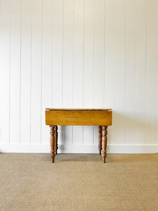 An English Country Pine Dining or Pembroke Drop Leaf Table