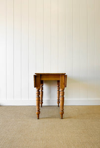 An English Country Pine Dining or Pembroke Drop Leaf Table