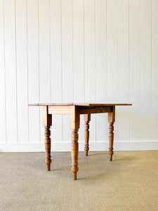 An English Country Pine Dining or Pembroke Drop Leaf Table