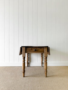 An English Country Pine Dining or Pembroke Drop Leaf Table