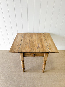 An English Country Pine Dining or Pembroke Drop Leaf Table