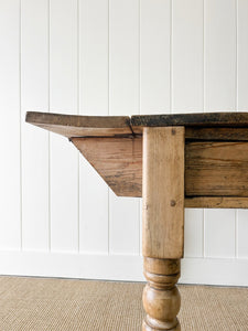 An English Country Pine Dining or Pembroke Drop Leaf Table