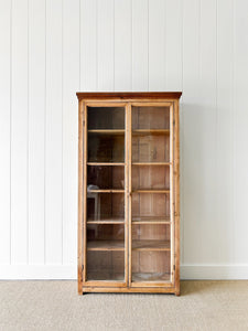 A 19th Century English Pine Glazed Bookcase