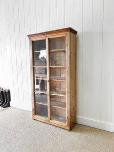 A 19th Century English Pine Glazed Bookcase