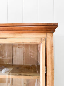 A 19th Century English Pine Glazed Bookcase