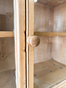 A 19th Century English Pine Glazed Bookcase