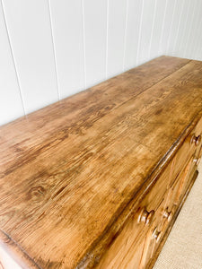 An Antique English Pine Sideboard c1890