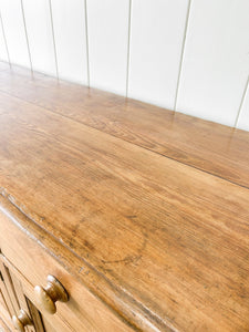 An Antique English Pine Sideboard c1890