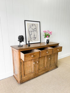 An Antique English Pine Sideboard c1890