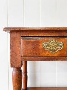 A Graceful and Shallow Antique English Country Console Table