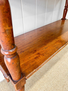 A Graceful and Shallow Antique English Country Console Table