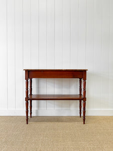 A Graceful and Shallow Antique English Country Console Table