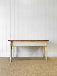 An Antique English Country Georgian Pine Console, Sideboard or Work Table