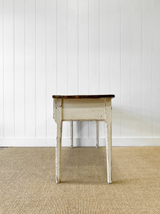 An Antique English Country Georgian Pine Console, Sideboard or Work Table