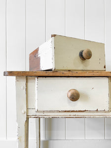 An Antique English Country Georgian Pine Console, Sideboard or Work Table