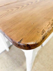 An Antique English Country Georgian Pine Console, Sideboard or Work Table