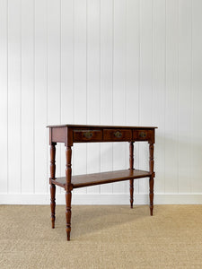 A Graceful and Shallow Antique English Country Console Table