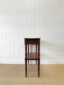 A Graceful and Shallow Antique English Country Console Table