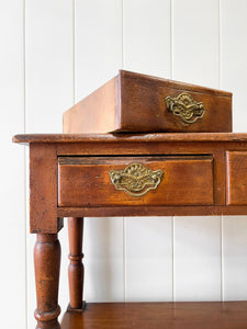 A Graceful and Shallow Antique English Country Console Table