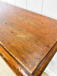 A Graceful and Shallow Antique English Country Console Table