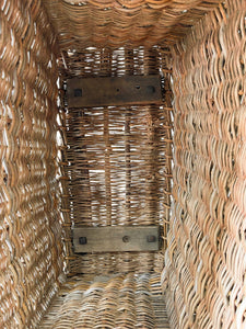 A Large Antique English Mill Basket Cart