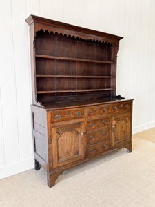 A Superb Oak Welsh Dresser or Cupboard 18th Century