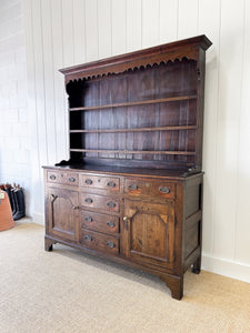 A Superb Oak Welsh Dresser or Cupboard 18th Century