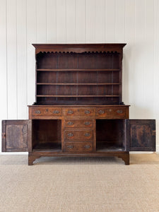 A Superb Oak Welsh Dresser or Cupboard 18th Century