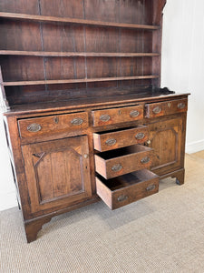 A Superb Oak Welsh Dresser or Cupboard 18th Century