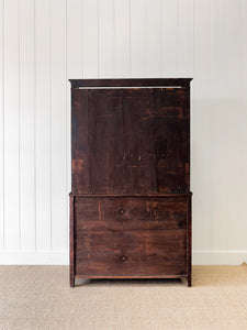 An Early 19th Century Ebonized Mahogany English Bank of Drawers