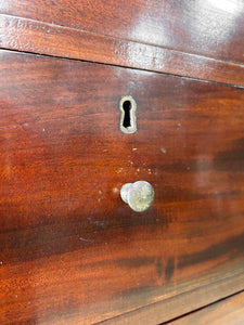 An Early 19th Century Ebonized Mahogany English Bank of Drawers