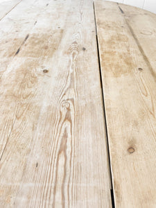 An Antique Pine Oval Drop Leaf Kitchen Dining Table with Spoon Feet