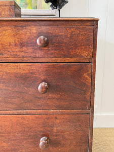 A 18th Century English Country Oak Chest of Drawers Dresser