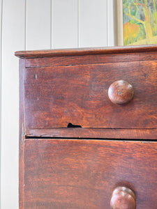 A 18th Century English Country Oak Chest of Drawers Dresser