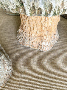 A Delightful Faux Bois  Garden Table and 4 Stools