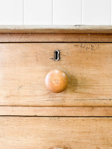 An Antique English Pine Chest of Drawers/Dresser c1890