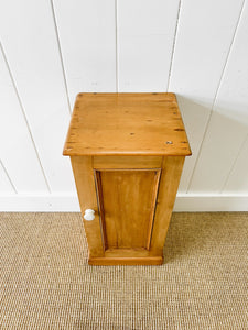 A Charming Pine Nightstand c1890