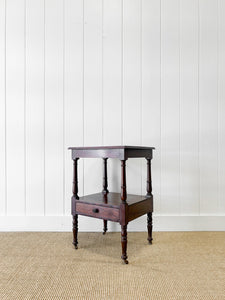 An Antique Mahogany Nightstand or Side Table c1890