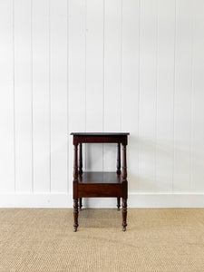 An Antique Mahogany Nightstand or Side Table c1890