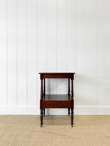 An Antique Mahogany Nightstand or Side Table c1890