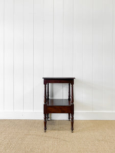 An Antique Mahogany Nightstand or Side Table c1890