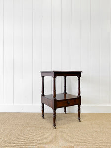 An Antique Mahogany Nightstand or Side Table c1890