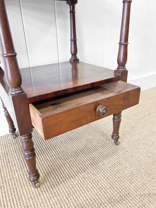 An Antique Mahogany Nightstand or Side Table c1890