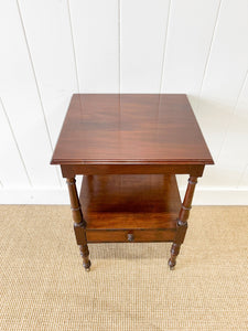 An Antique Mahogany Nightstand or Side Table c1890