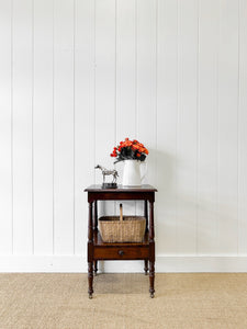 An Antique Mahogany Nightstand or Side Table c1890