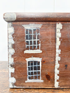 An Antique Painted Georgian Country House Box