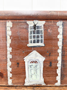 An Antique Painted Georgian Country House Box